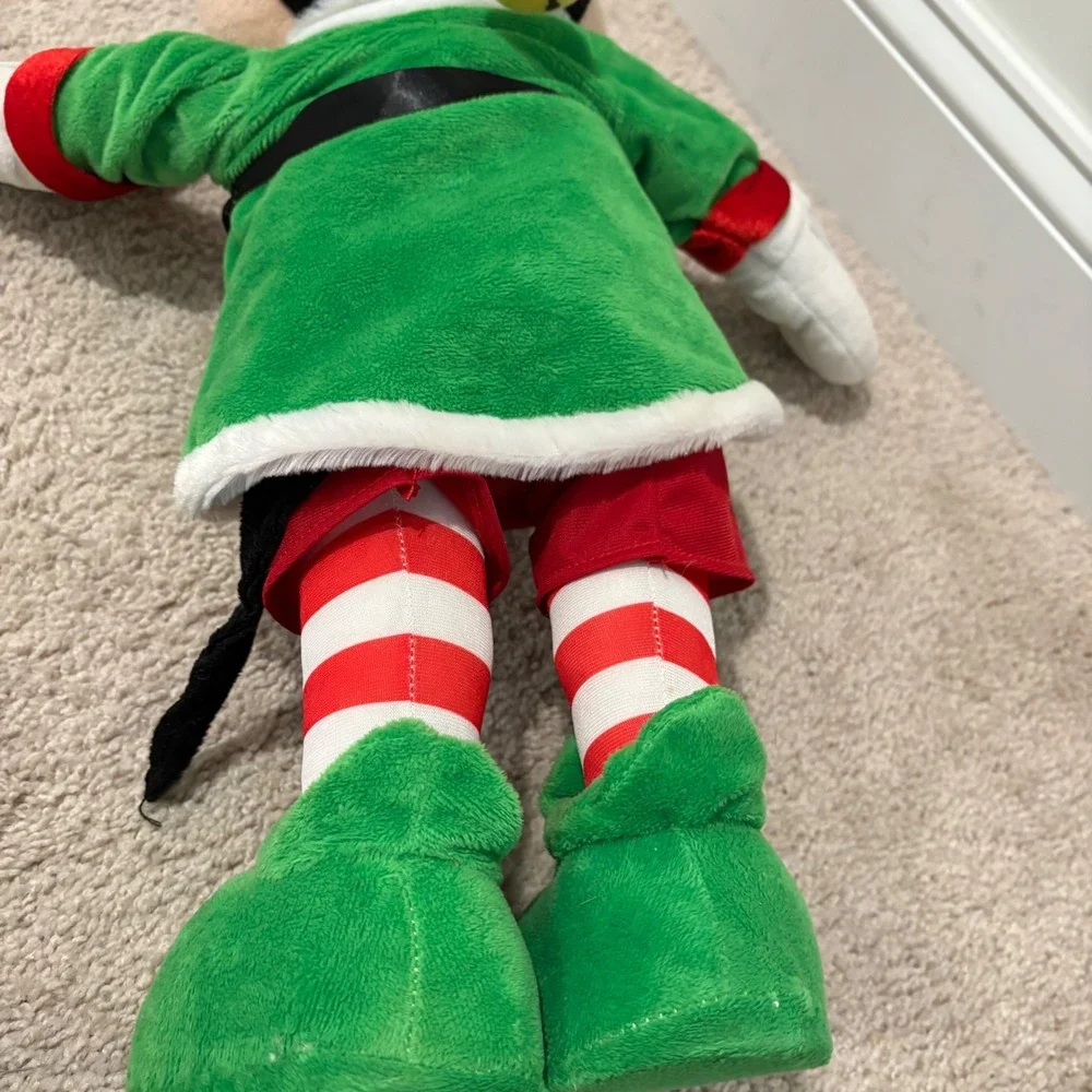 Gemmy Disney Mickey Mouse‎ Elf Standing Porch Greeter Plush 22